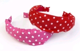 (Souza for Kids) Haarband roze met witte stippen "Dots"