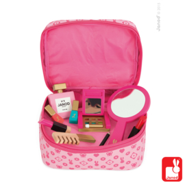 (Janod) Beautycase met 9 houten accessoires