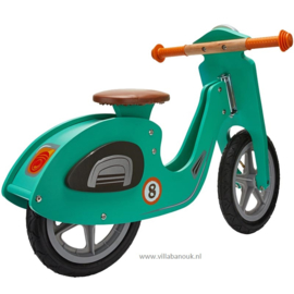 (Dushi) Houten "loopscooter" Groen