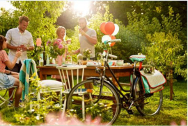 (Spiegelburg) "Garden" Lampionlamp mint 'Enjoy & Celebrate'