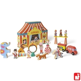 (Janod) Houten Story Box "Het circus" 19-delig