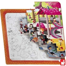 (Janod) Puzzel multi 3 in 1 "Park"