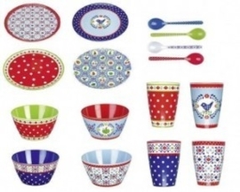 (Spiegelburg) "Garden" Melamine schaaltje Ed. 1 stippen