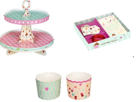 (Spiegelburg) "Cupcake" Set met etiketten en kaartjes