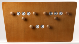 Scorebord hout model vlinder 209021