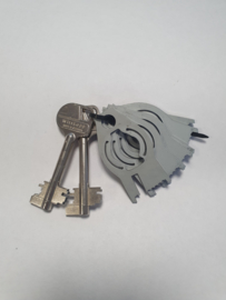 CWklavieren-65mm/2 sleutels