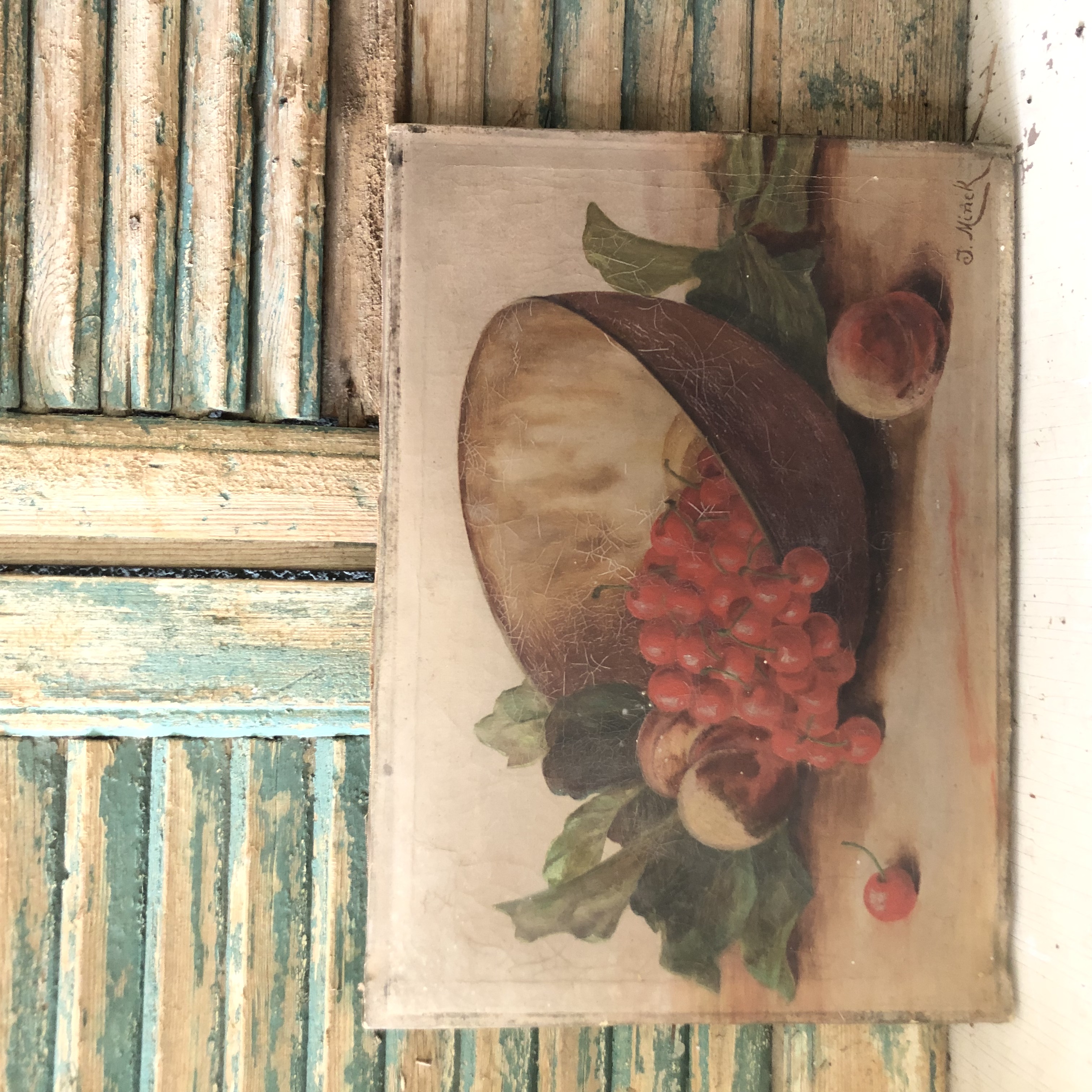 Olieverf stilleven fruit
