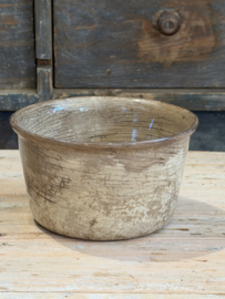 Antique French stained pot