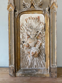 Antique French wooden church tabernacle - 19th century