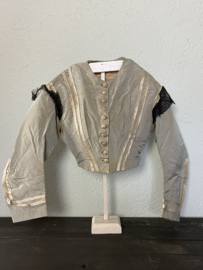 Antieke Franse zijden bodice