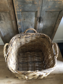 Large old French harvest basket