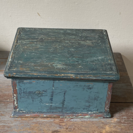 Zweedse kist blauw