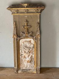 Antique French wooden church tabernacle - 19th century