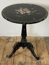Antique hand-painted "tilt top" table