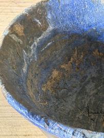 Rare 18th-century Swedish hand-carved wooden bowl