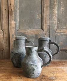 Antique pewter jugs