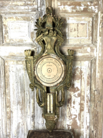 Gilded wooden barometer