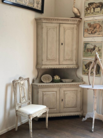 18th-century Swedish Gustavian corner cabinet
