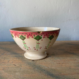French café bowl - digoin & Sarreguemines
