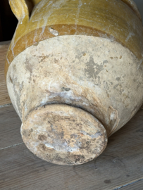 Large antique French confit pot – 19th century – Provence – H 28 cm