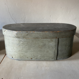 19th-century Swedish bentwood box (Svepask)