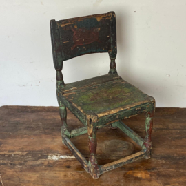 Antiek Zweedse baroque stoel