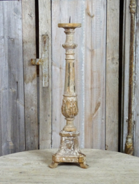 18th century wooden church candlestick