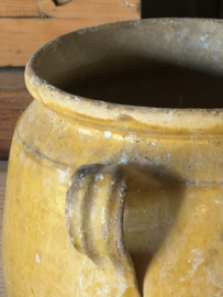 Large antique French confit pot – 19th century – Provence – H 28 cm