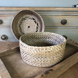 Antique Swedish hand-woven cheese mold - 19th century