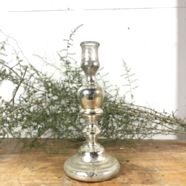 Mercury glass candlestick XL