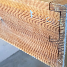 Oude Zweedse tafel / side table met lade