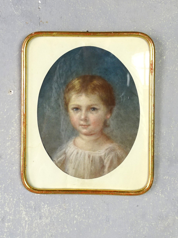 19th century pastel portrait