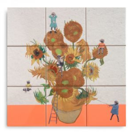 StoryTiles | Tegel tableau Van Gogh | 33 x 33 cm | Limited Edition | Gesigneerd door de kunstenaar