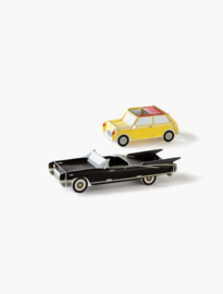 Cool cars, 2 stuks geel en zwart.