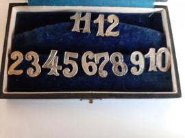Letters in een doosje  | Vintage | Verzilverd