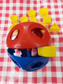 Hollebol | Tupperware | 17.cm | Blauw Rood Geel