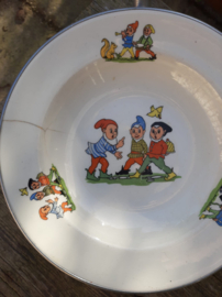 Baby- Peuter | Warm water borden | Emaille | Walt Disney | 3 Kabouters|
