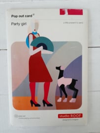 Party Girl Studi Roof Pop-Out kaart
