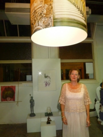 "Kunst-licht" | Hanglamp bedrukt met 5 verschillende foto s | By Cick