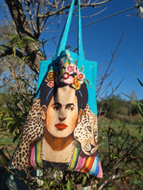 Frida Kahlo Katoen - Linnen tas | Hand Made