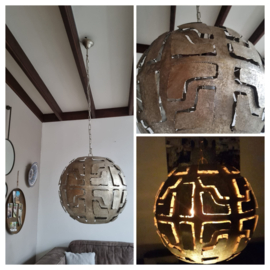 Stoere Design Lamp | 6 sfeerlichten en 1 spotlight | IJzer | Leclercq & Bouwman