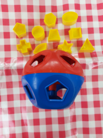 Hollebol | Tupperware | 17.cm | Blauw Rood Geel