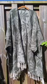 Poncho geweven | Kleine oplage | Brigitte By Cick | Model Leaves