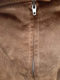 Suede rokje | Arma  | Mooi midden bruin |  Maat 36/ S
