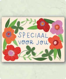 Stuur eens een kaartje :) | Set van 5 | Assorti 1 | Eco