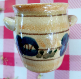 Mosterdpotje Vintage en Schaaltje Aardewerk | Vintage