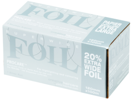 6 rollen Procare Premium folie, 100 m X 12 cm, 18 mu, zilver