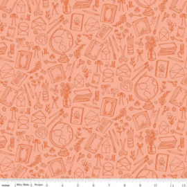 Floral Charms C15761 APRICOT