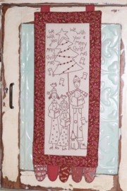 The Carolers  (the birdhouse)  (inclusief voorbedrukte stof)