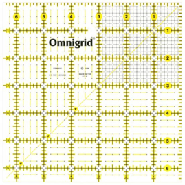 omnigrid quiltliniaal 6,5 x6,5 inch